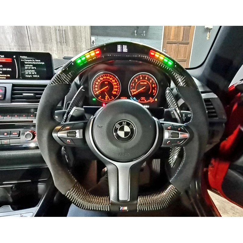 F-Series OHC carbon fiber steering wheel with LED display (F20/F22