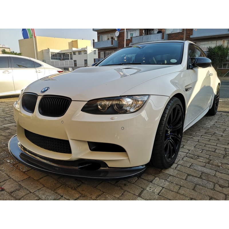 thumbnail interactive-video image 1 of Carbon Fiber Front Bumper Lip Splitter For BMW E90 E92 E93 M3 – GT4 Style (2008-2013) 1 of 5