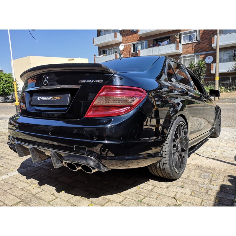 W204 C63 08-11 AMG carbon fiber rear diffuser